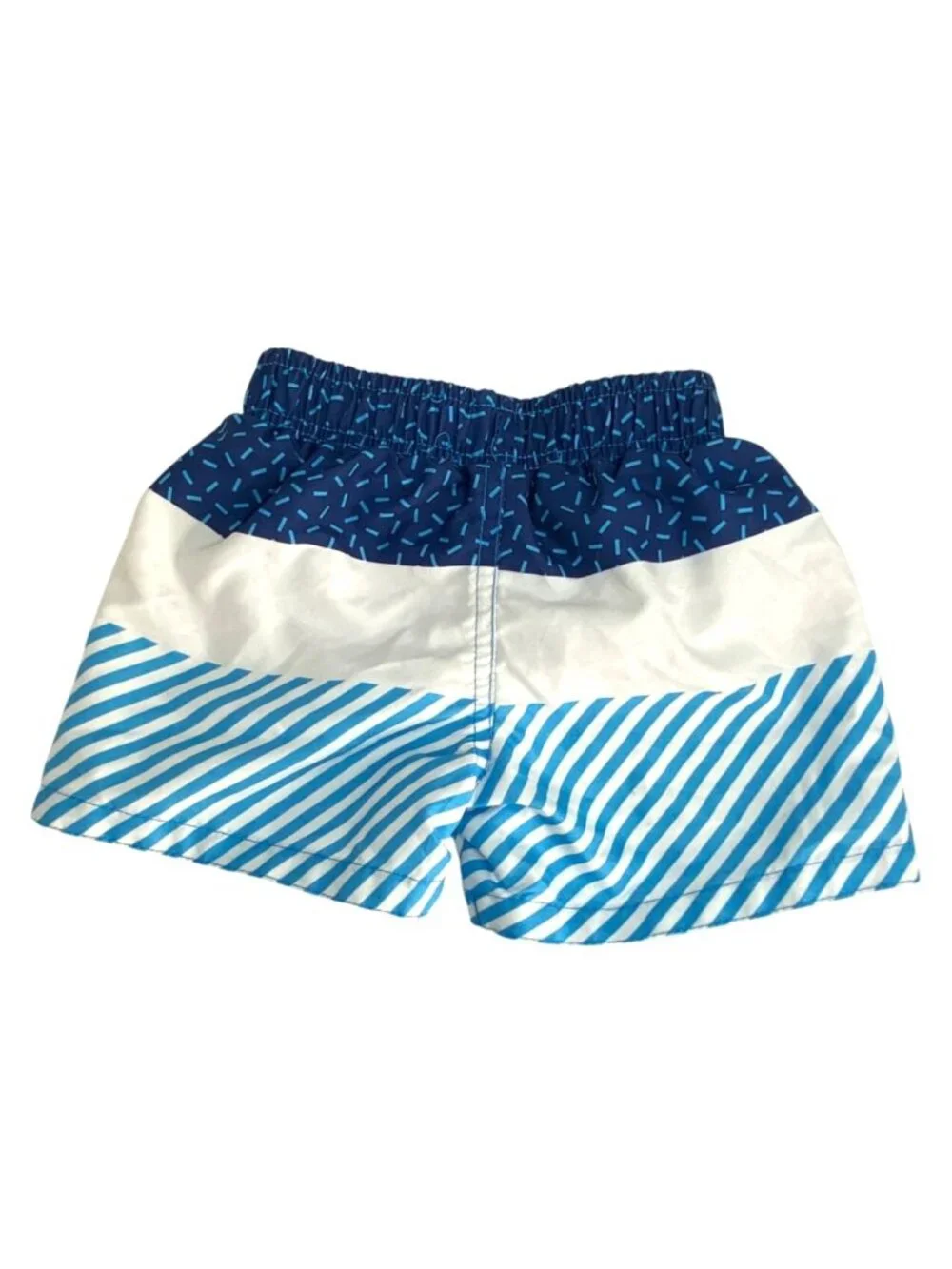Disney Baby Boy's Blue Mickey Mouse Colorblock Beach Swim Trunks Size 6-9 Months